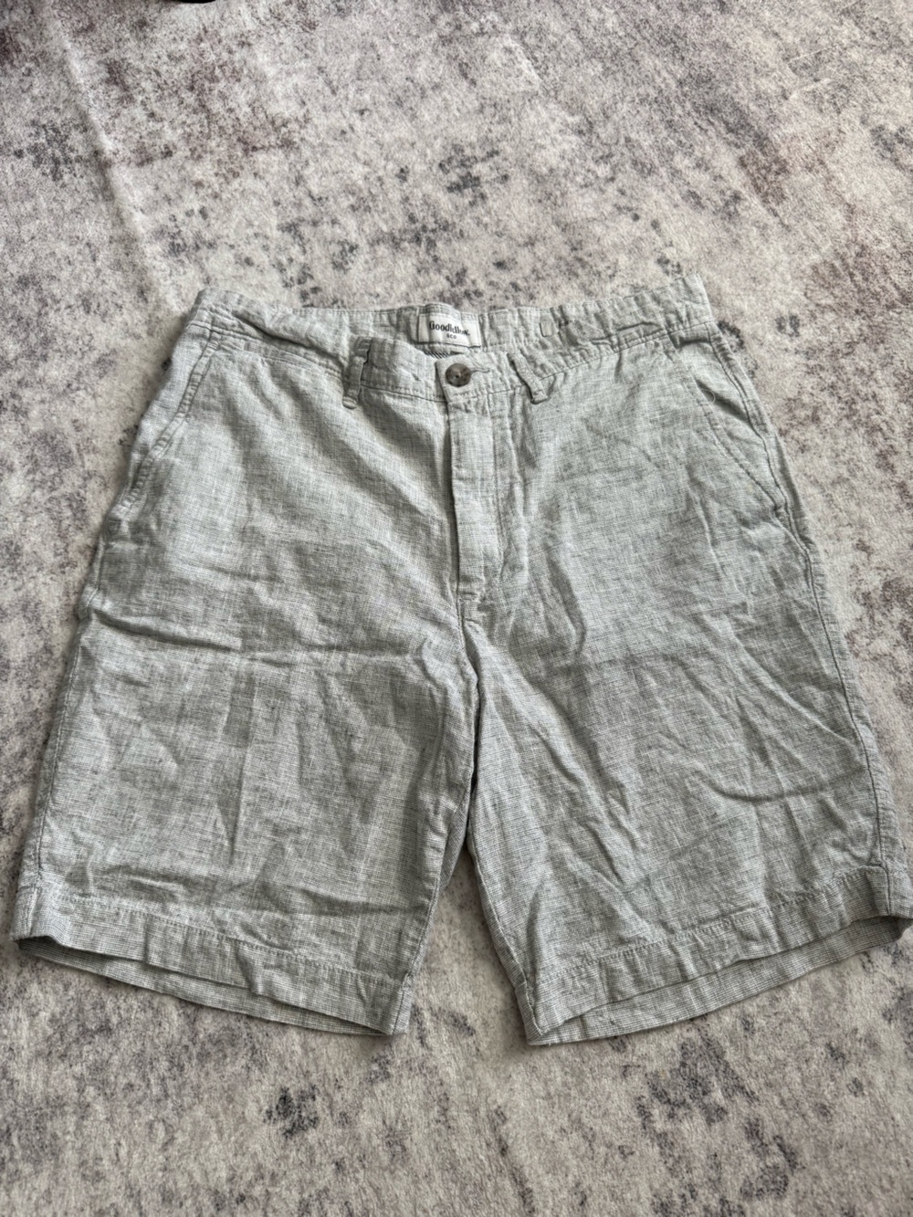 Goodfellow & Co Light Gray Linen Blend Men’s Shorts